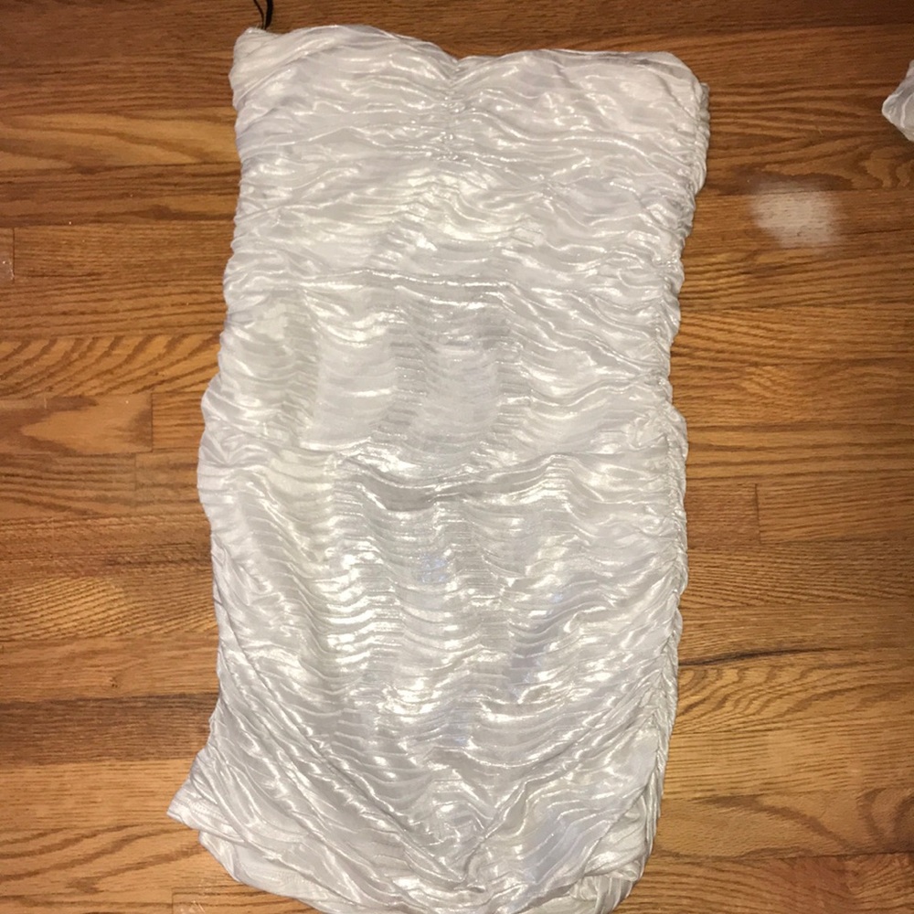 Silver Tight Fitted Forever 21 Dress